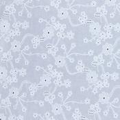 Eyelet Embroidered Cotton in White - Per ½ Metre