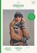 Sea Level Scarf Set in Sirdar Loveful 100% Recycled Acrylic DK (10769) - CROCHET - PDF