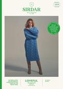 Estuary Sweater Dress in Sirdar Loveful 100% Recycled Acrylic DK (10775) - PDF