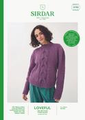 Puff Sleeve Sweater in Sirdar Loveful 100% Recycled Tweed Blend DK (10783) - PDF image