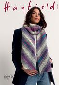 Crochet Scarf in Hayfield Spirit DK (10798) - CROCHET - PDF