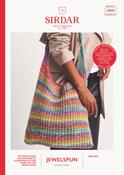 Rippled Mineral Bag in Sirdar Jewelspun w/Wool Chunky (10809) - PDF