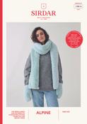 Scarf &amp; Mittens in Sirdar Alpine Fur Effect (10816) - PDF