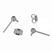 Drop Earring Studs w/Back (2pk)