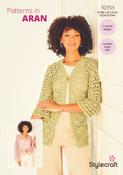 Crochet Kimono Jackets in Stylecraft Soft Pastels Aran (10153) - PDF - CROCHET