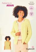 Cardigan &amp; Waistcoat in Stylecraft Soft Pastels Aran (10155) - PDF