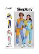 Unisex Hoodie &amp; Jogger Set in Simplicity Kids (S9695)