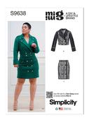 Double Breasted Cropped Jacket &amp; Skirt by Mimi G in Simplicity Misses' (S9638) image