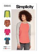 Crew Neck Tops in Simplicity Misses' (S9645)