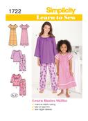 Learn to Sew Girls Loungewear in Simplicity Kids (S1722)