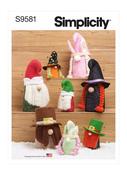 Plush Gnomes in Two Sizes in Simplicity (S9581)