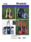 Tote Bags, Backpack &amp; Coin Purse in Simplicity (S1338)