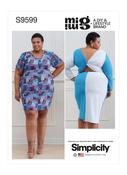 Plus Size Bodycon Dresses by Mimi G in Simplicity (S9599)