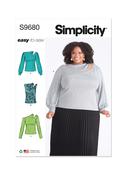 Plus Size Tops w/Cut Out in Simplicity (S9680) image