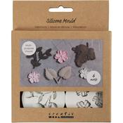 Silicone Mould - Leaves &amp; Flowers image