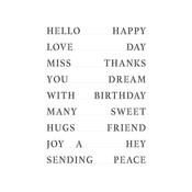 Stencil Sheet - Good Words