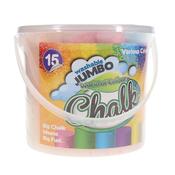 Jumbo Sidewalk Chalk Tub (15pcs)