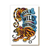 Greeting Card - Wild Tiger Tattoo Birthday image