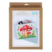Half Stitch Kit: Stitch Your Own Make Up Pouch - Toadstool