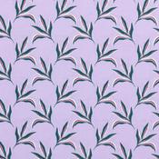 Urban Jungle: Tropical Leaves Lilac - 100% Cotton
