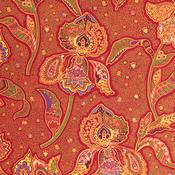 Manzanita Grove: Large Floral Red - 100% Cotton
