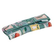 Crochet Wrap Case - Embroidered Stamps