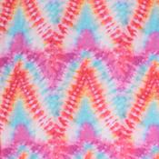 Chevron Viscose Tie Dye Crepe - Per ½ Metre