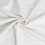 Linen Mix Metallic Pinstripe in Ivory - Per ½ Metre