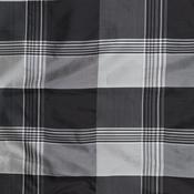Large Monochrome Check Pure Silk Organza - Per ½ Metre