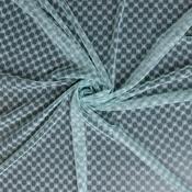 Mint Tulle w/Embroidered Ivory Floral - Per ½ Metre,