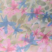 Muted Botanical Billowy Organza - Per ½ Metre