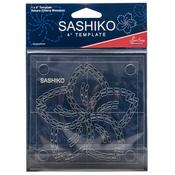 4" Sashiko Template: Sakura (Cherry Blossom)