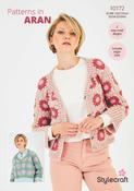Crochet Sweater &amp; Cardigan in Stylecraft Serene &amp; Grace Aran (10172) - CROCHET - PDF