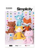 Pet Plush Animals in Simplicity (S3089)