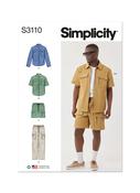 Men's Cargo Co-ords in Simplicity (S3110)