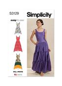 Flounce Tank Dresses in Simplicity Misses' (S3129)