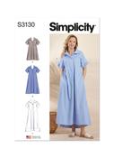 Collared Shirt Dress in Simplicity Misses' (S3130)