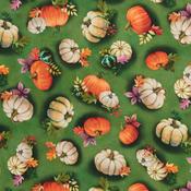 Cornucopia Harvest Pumpkins - 100% Cotton