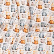 Cotton Poplin Print - Cutie Cats - Per ½ Metre
