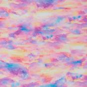 Earthly Delights: Sky in Cloudy Pink, Lemon &amp; Blue - 100% Cotton
