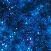 Earthly Delights: Night Sky Dark Blue &amp; Navy - 100% Cotton