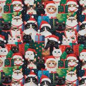 Gotta Have It: Christmas Cats - 100% Cotton