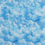 Earthly Delights: Sky in Blue, Light Blue &amp; White - 100% Cotton