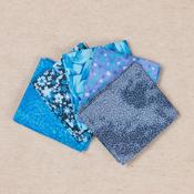 Fat Quarter Bundle (5pcs) - Blue Geo Blender 1