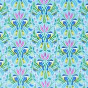 Kingfishers in Blue - 100% Cotton