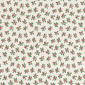 Xmas Scandi: Holly on Ivory - 100% Cotton