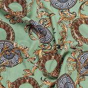 Designer Italian Soft Viscose in Green - Per ½ Metre