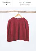 Breá Lace Sweater in Yarn Vibes Irish Tweed 4 Ply image
