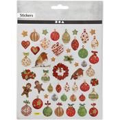 Sticker Sheet (29pcs) - Christmas Baubles &amp; Decoration