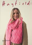 Wavy Crochet Scarf in Hayfield Spirit Chunky (10863) - CROCHET - PDF
